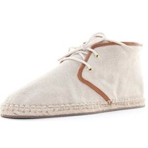 MICHAEL KORS woman’s Del Rey Bootie natural Linen Leather size 7.5 M